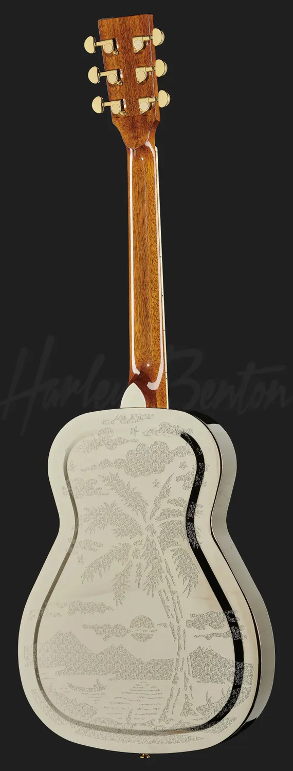 Harley Benton Delta Blues CLR-ResoElectric Resonatorgitarre Metall