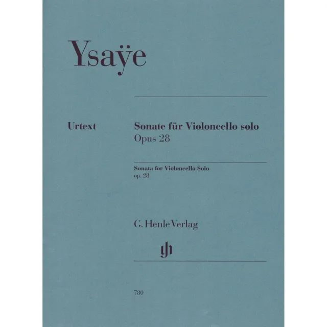 Shar Ysaÿe Sonate Op. 28 Noten für Cello solo Urtext