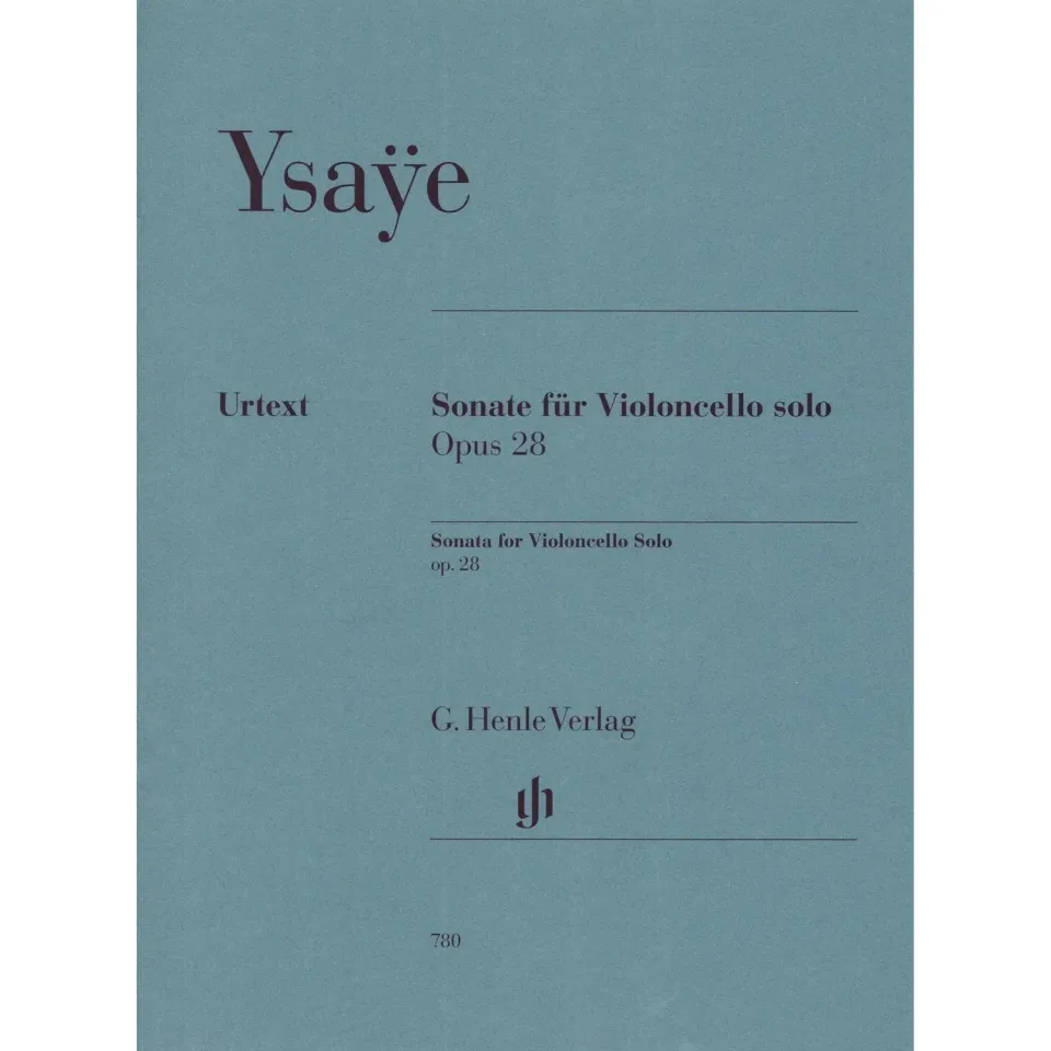 Shar Ysaÿe Sonate Op. 28 Noten für Cello solo Urtext
