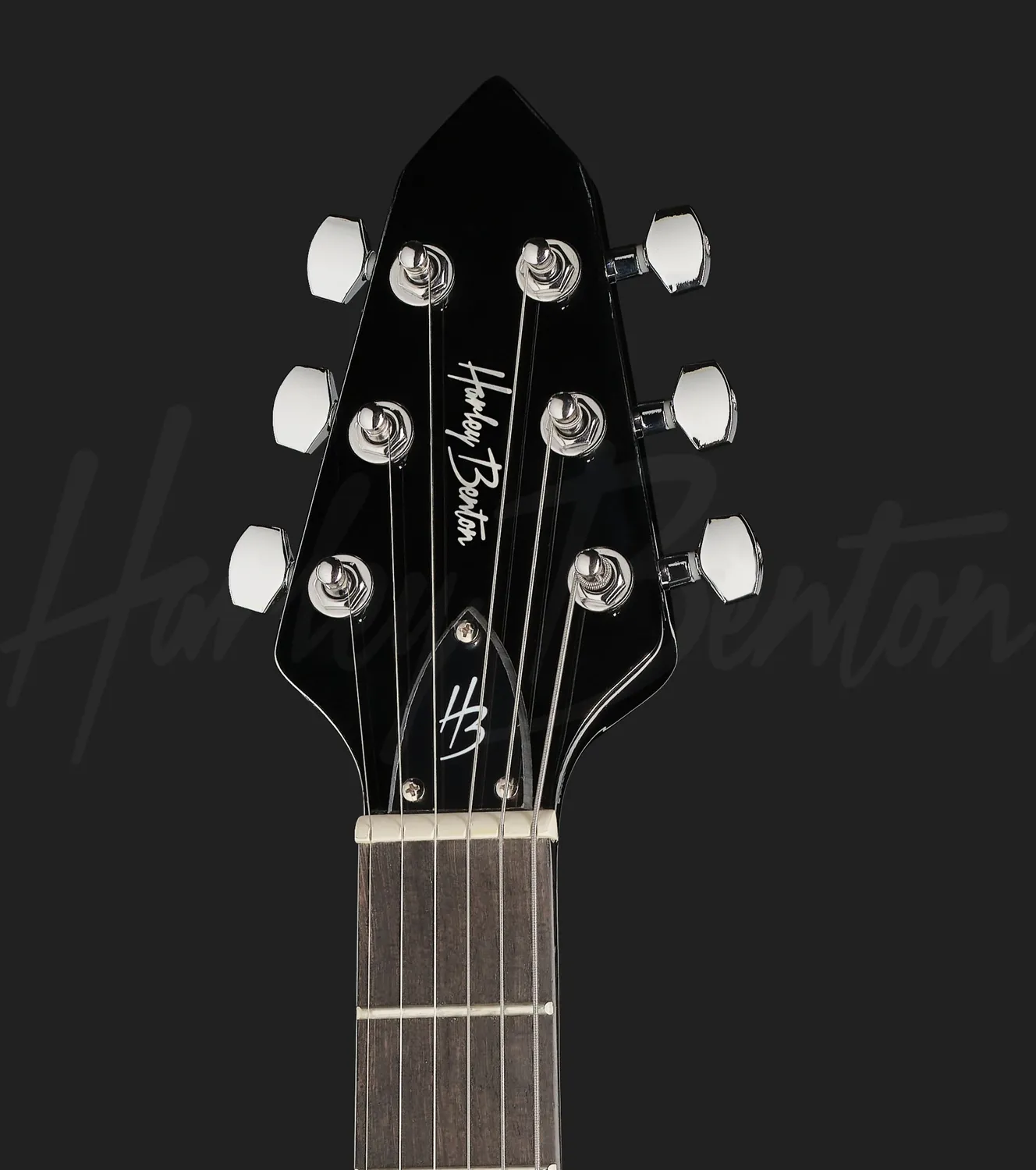 Harley Benton Victory-BK LH E-Gitarre Black Linkshänder Pappel