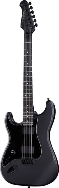 Harley Benton ST-20HH Active E-Gitarre Linkshänder Black