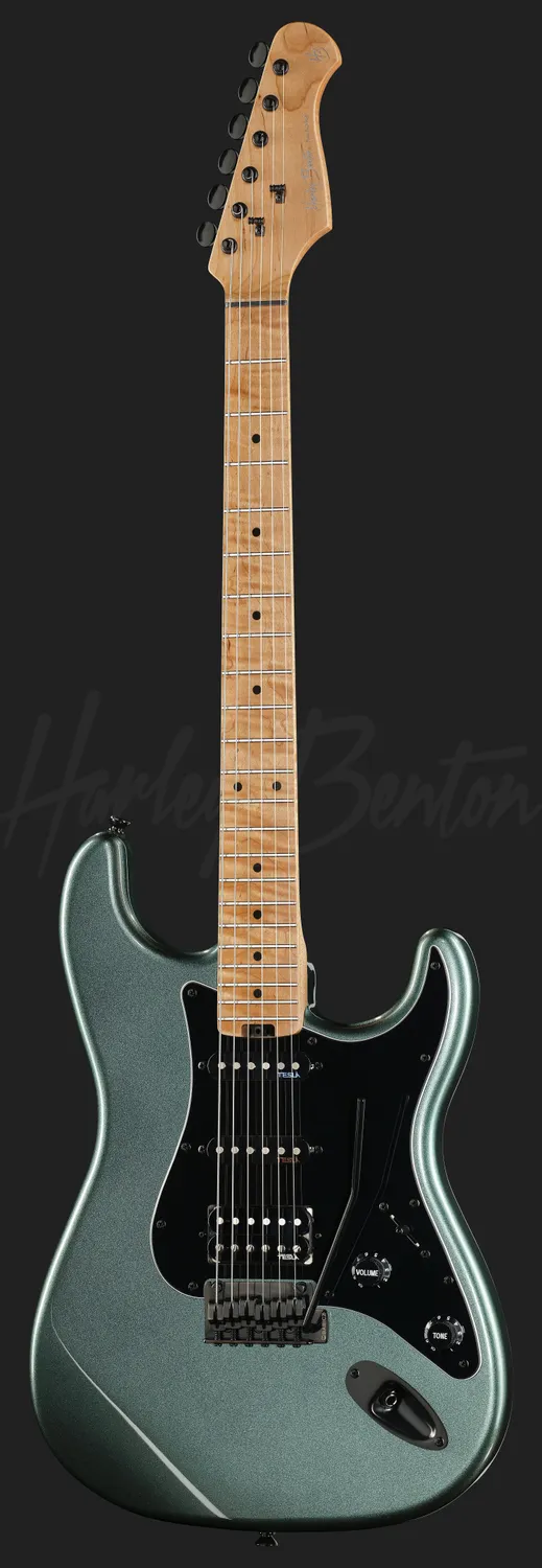 Harley Benton ST-Modern Plus HSS E-Gitarre Gun Metal Blue