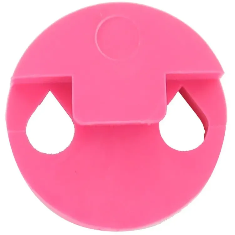 Tourte Dämpfer Violine rund 2 Löcher pink Gummi