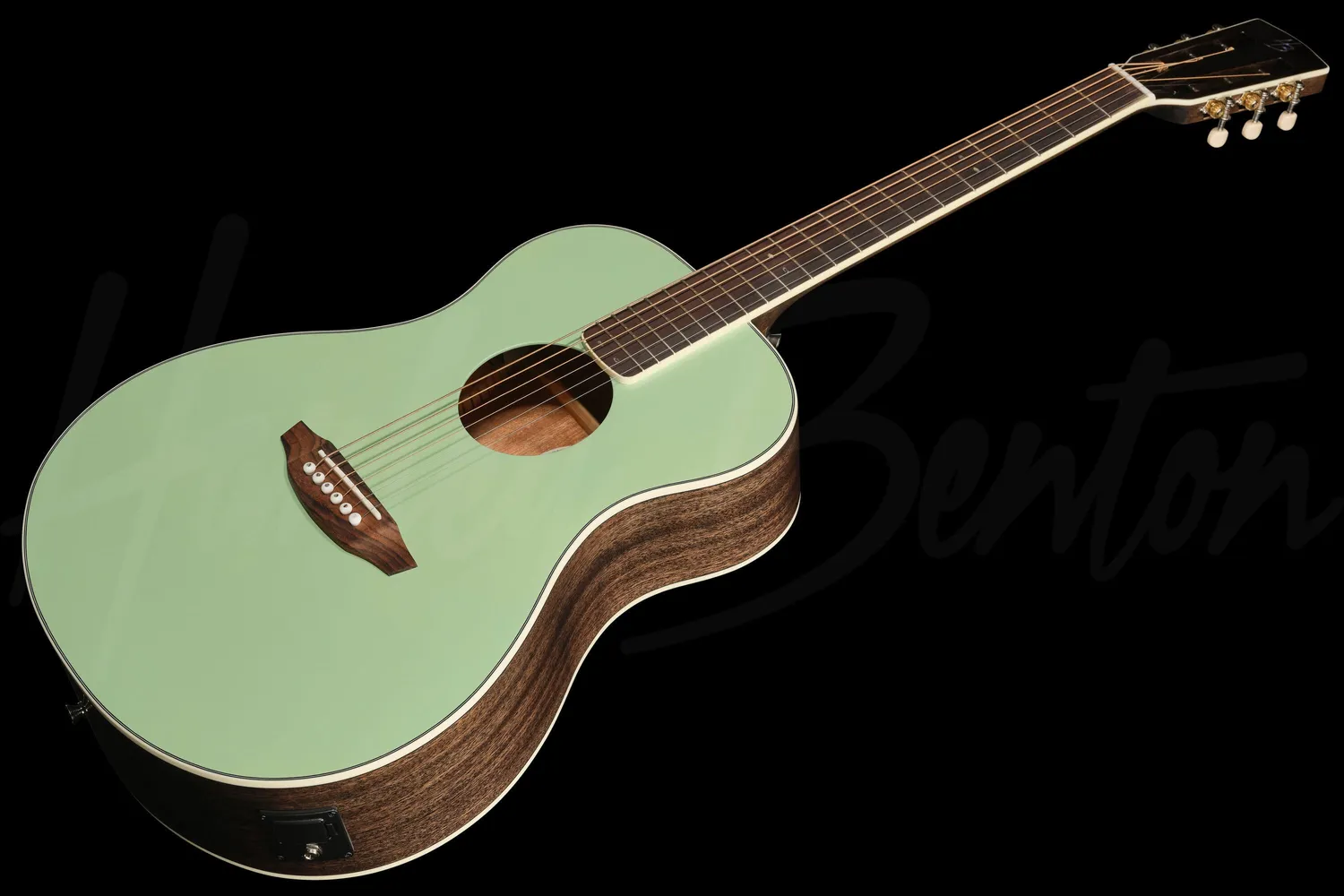 Harley Benton CLF-50E Westerngitarre Jade Metallic Elektro