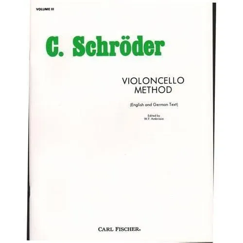 Shar Music Schroeder Violoncello Method Vol. 3 Celloschule