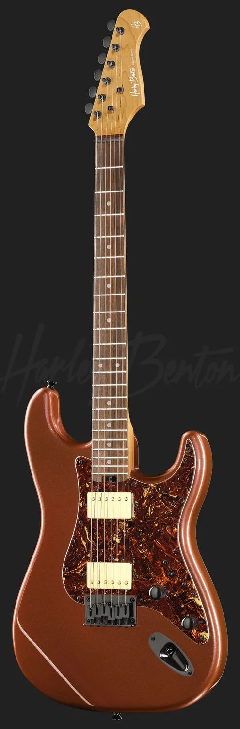 Harley Benton ST-Modern HH RBM E-Gitarre Root Beer Metallic Humbucker