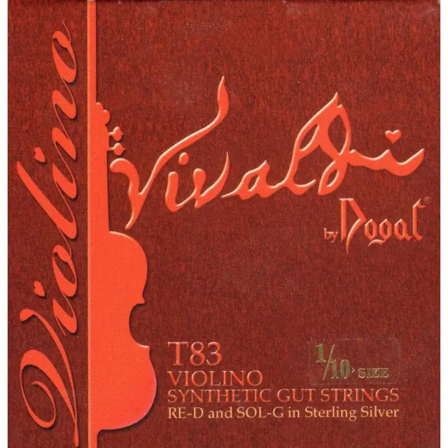 Dogal Vivaldi Violinsaiten Saitensatz 1/10 Mittel 4-saitig
