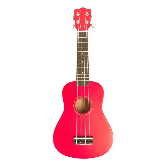 Ukan Sopran Ukulele Rot mit Tasche