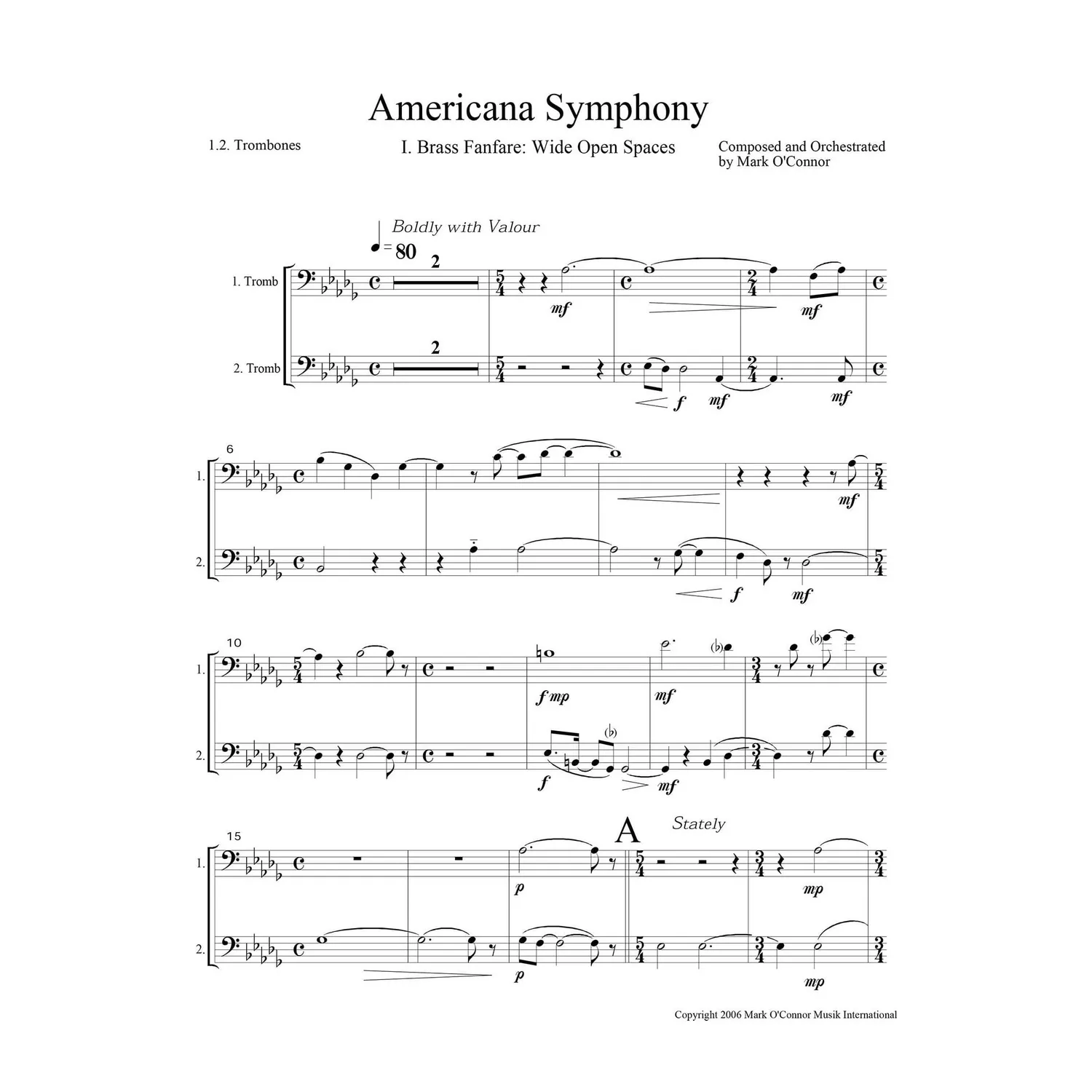 Mark O'Connor Americana Symphony Blechstimmen Download