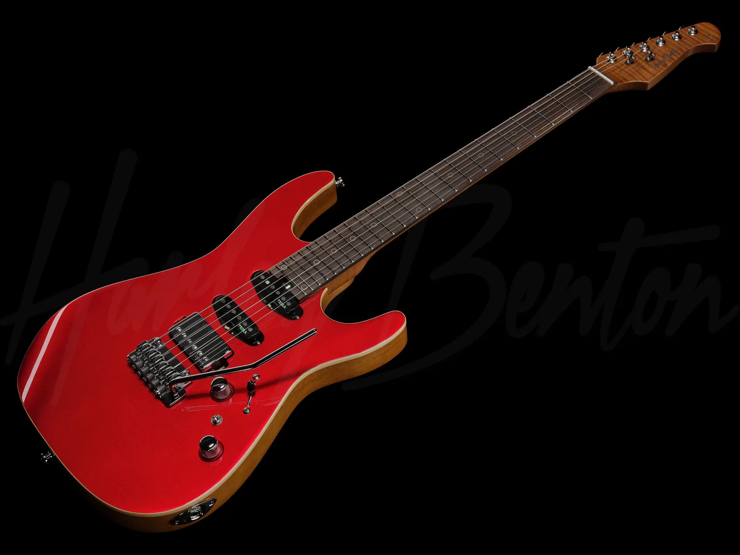 Harley Benton Fusion-IV HSS E-Gitarre Rot