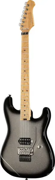 Harley Benton ST-80FR MN E-Gitarre Silver Sparkle