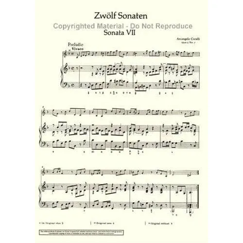 Corelli Sonaten Vol.2 Nr.7-12 Violine Klavier Schott