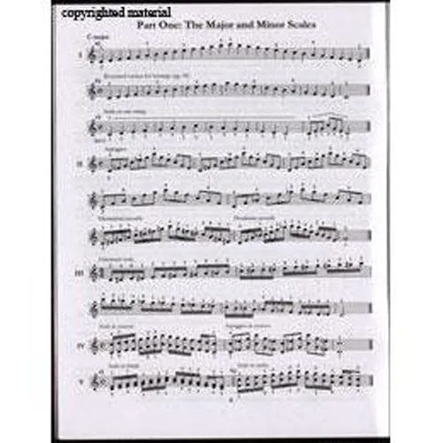 Tempo Press Brown Two Octave Scales Violine Notenheft