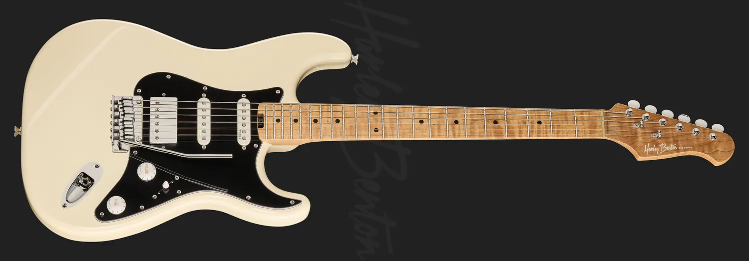 Harley Benton Deluxe ST-Modern Plus HSS E-Gitarre White