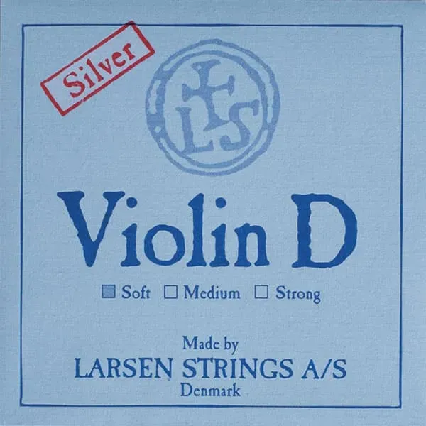 Larsen Silver Violin D-Saite 4/4 Medium silberumwoben