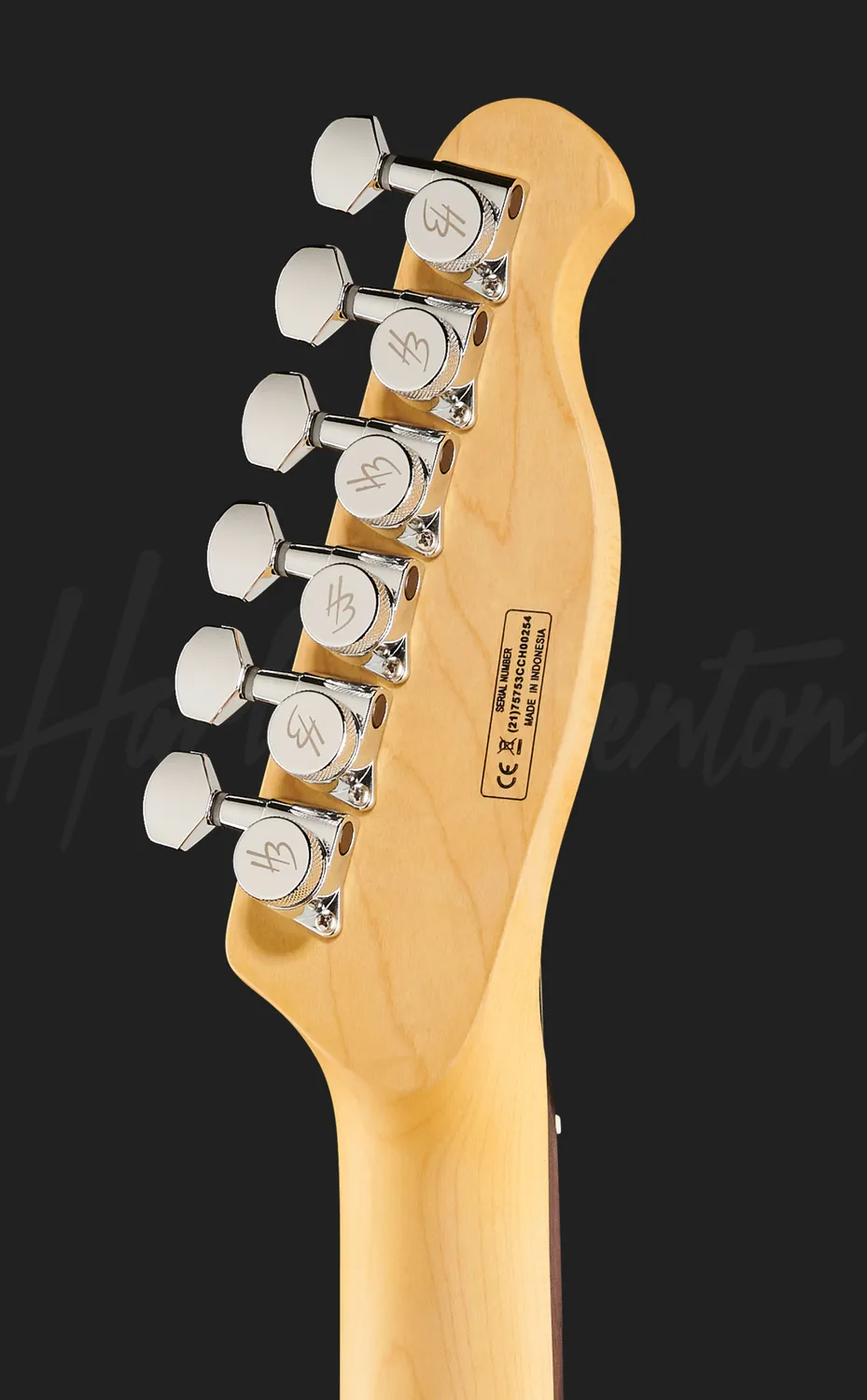 Harley Benton Fusion-T HH HT LH EB E-Gitarre Linkshänder Schwarz