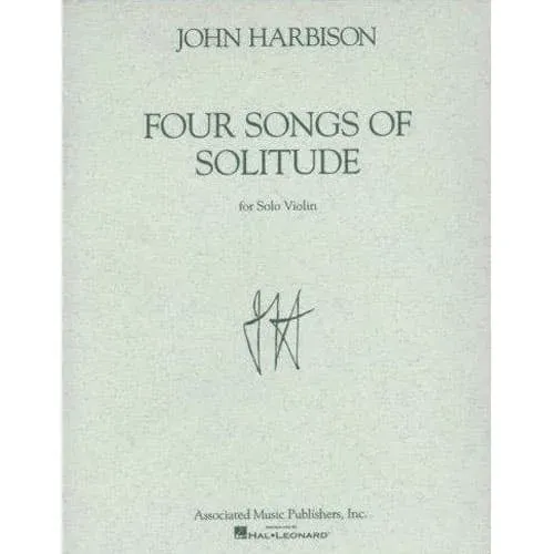 Shar Music Harbison Four Songs of Solitude Violinnoten Solo Modern
