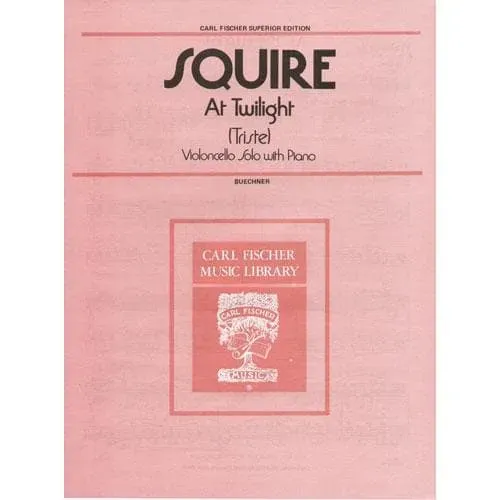 Shar Music Squire At Twilight Noten für Cello und Klavier
