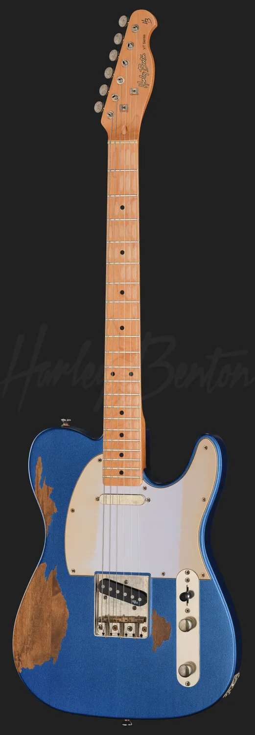 Harley Benton Classic Series TE-62HA MN LPB E-Gitarre Blau