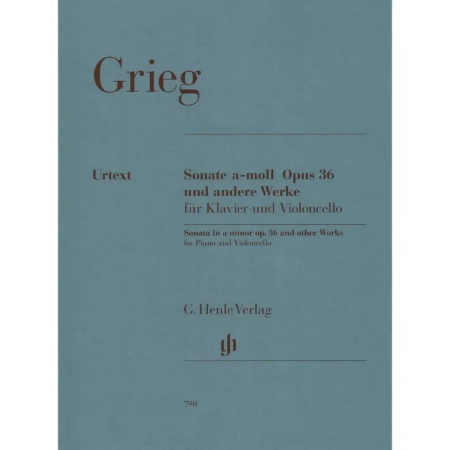 Henle Grieg Sonate a-Moll op. 36 Cellonoten Klavier
