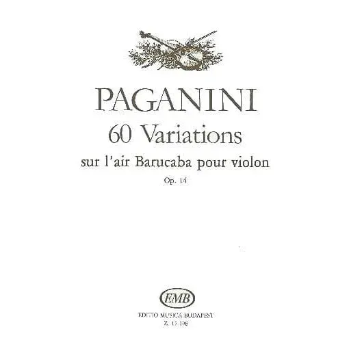 EMB Paganini 60 Barucaba Variationen Op.14 Violine solo