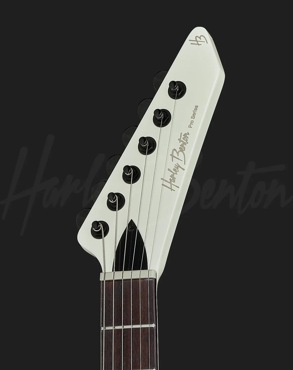 Harley Benton EX-84 Modern E-Gitarre Weiß aktiv