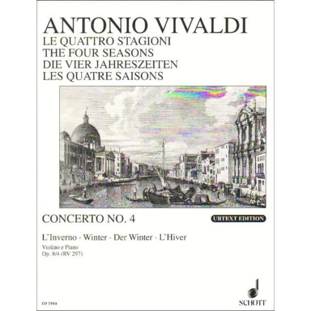 Schott Vivaldi Winter RV 297 Violinnoten Violine Klavier Urtext