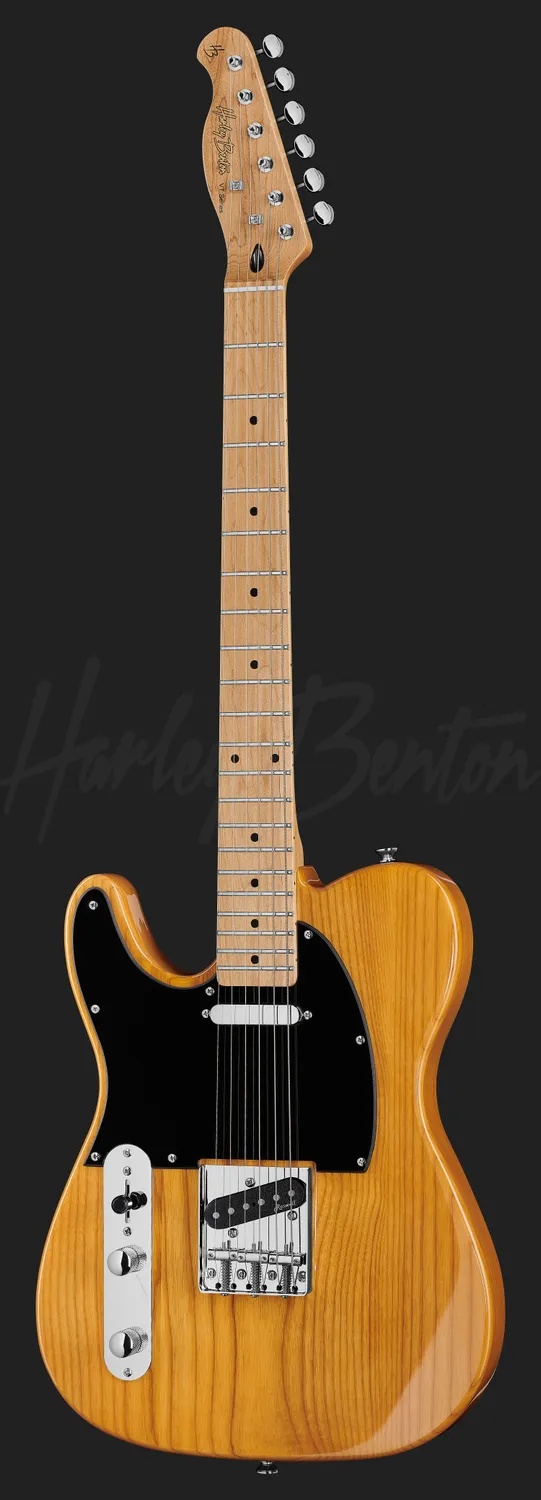 Harley Benton TE-52 LH NA E-Gitarre Natur Esche