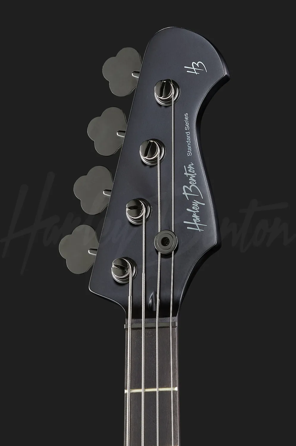 Harley Benton PB-20 SBK E-Bass Schwarz Split-Coil