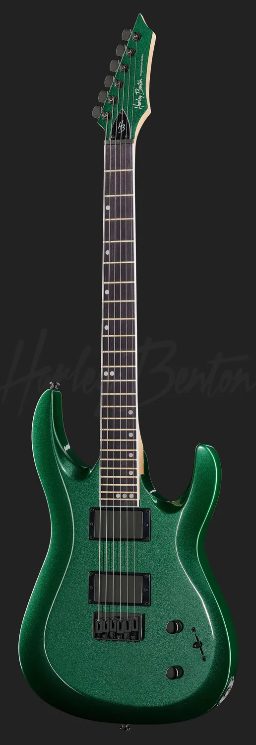 Harley Benton R-446 E-Gitarre Green Metallic