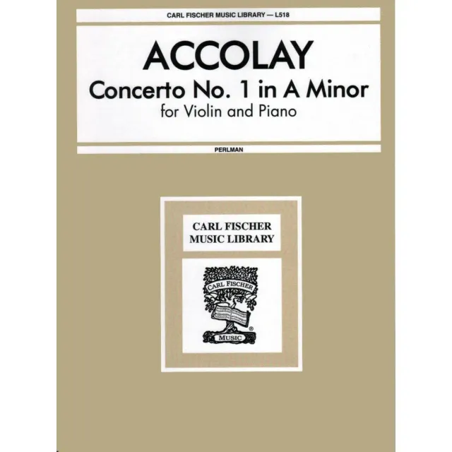 Carl Fischer Accolay Konzert Nr 1 a-Moll Noten Violine Klavier