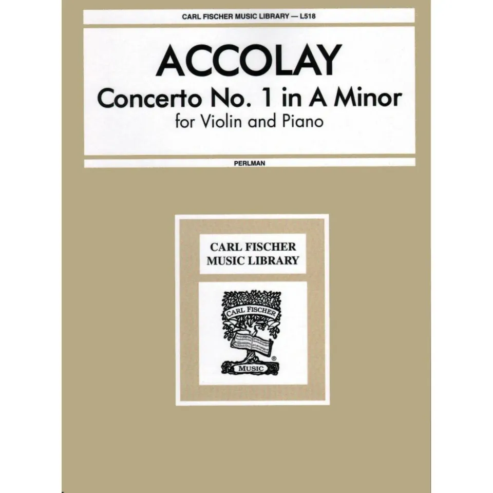 Carl Fischer Accolay Konzert Nr 1 a-Moll Noten Violine Klavier