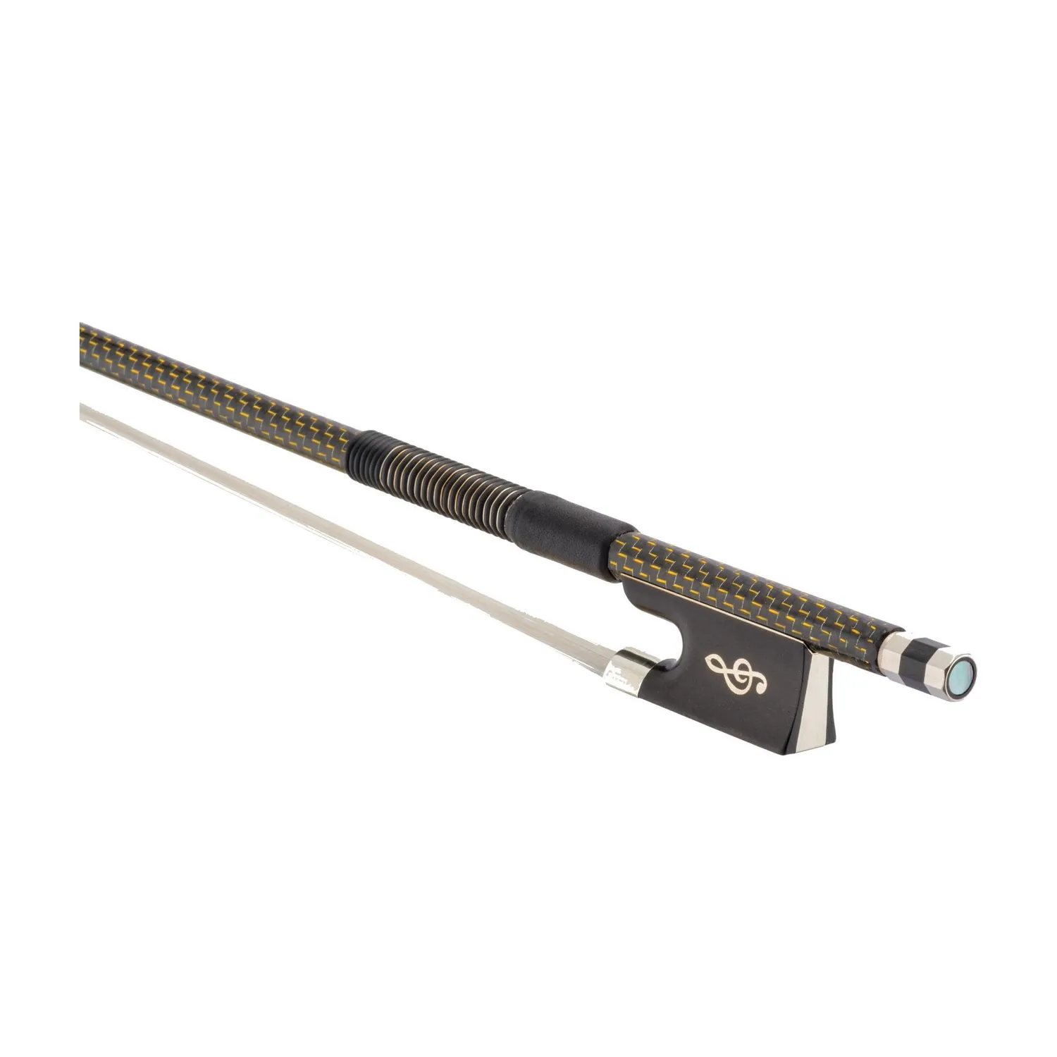 Presto Spark Violine Geigenbogen Carbon Blau Rot Silber Gold