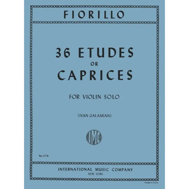 Shar Music Fiorillo 36 Etüden Violine Noten Galamian