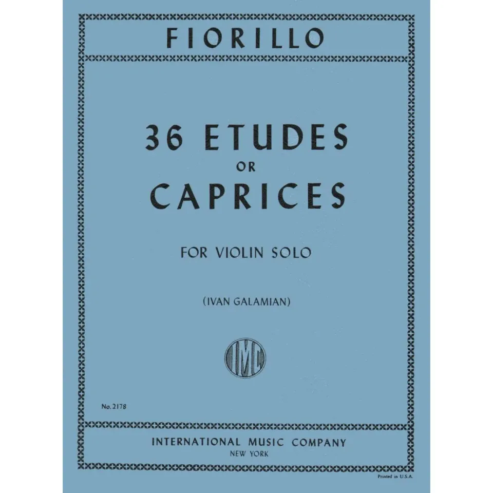 Shar Music Fiorillo 36 Etüden Violine Noten Galamian