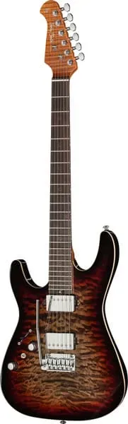 Harley Benton Fusion-IV HH LH RW QDG E-Gitarre Linkshänder