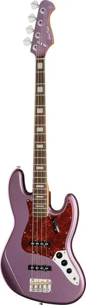 Harley Benton MV-4JB E-Bass Burgundy Mist Alnico Singlecoil