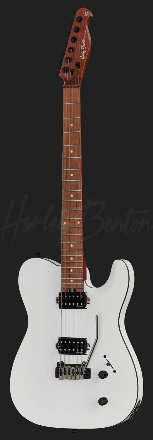 Harley Benton Progressive Fusion-T HH E-Gitarre White Mint