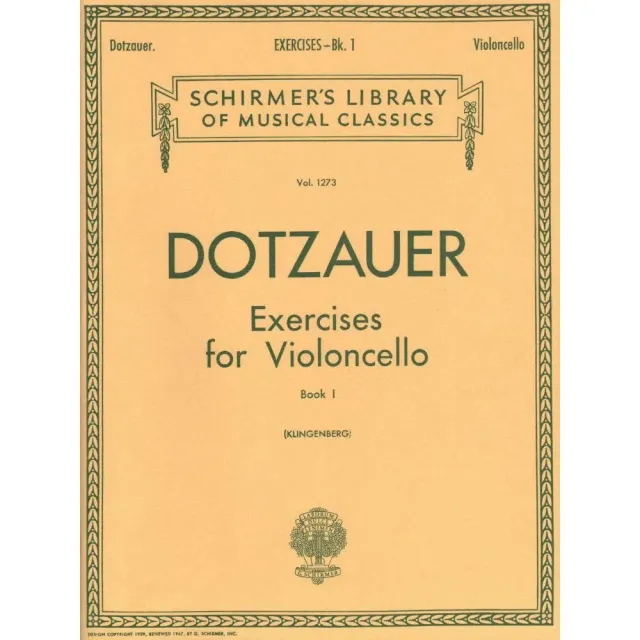 Dotzauer Exercises Book 1 Cellonoten solo Nos 1-34