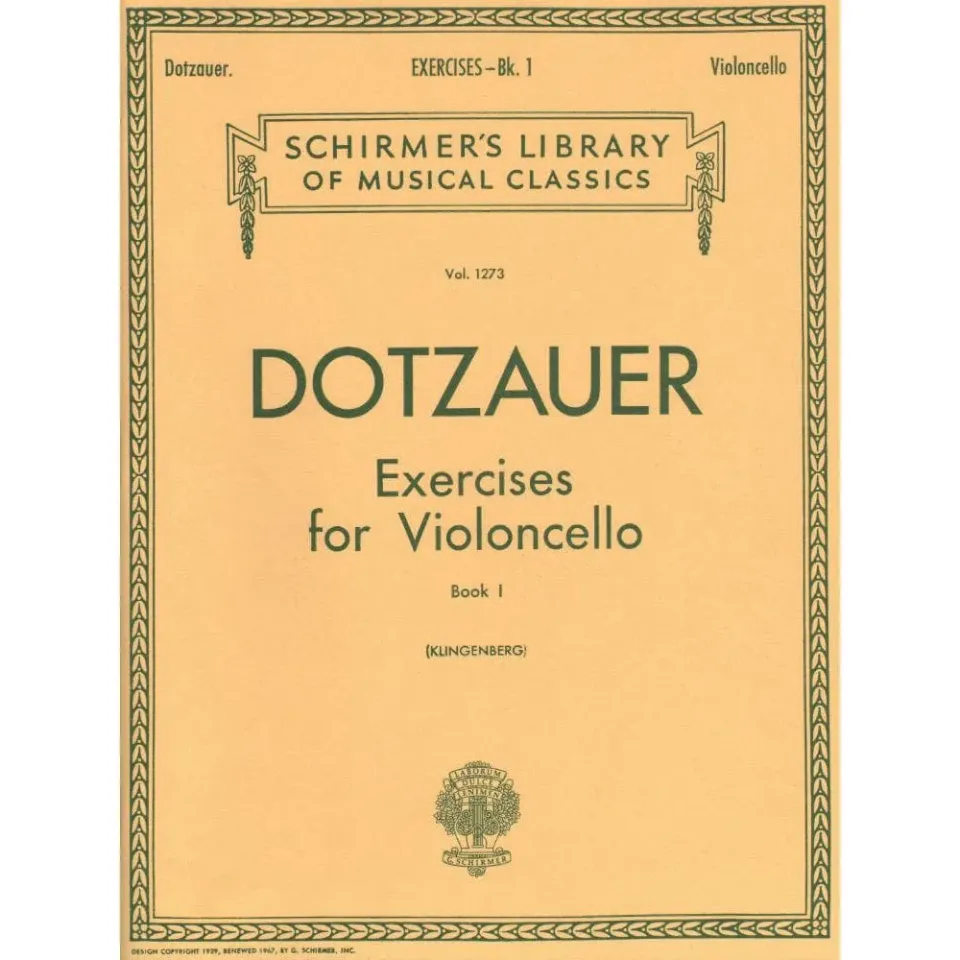 Dotzauer Exercises Book 1 Cellonoten solo Nos 1-34