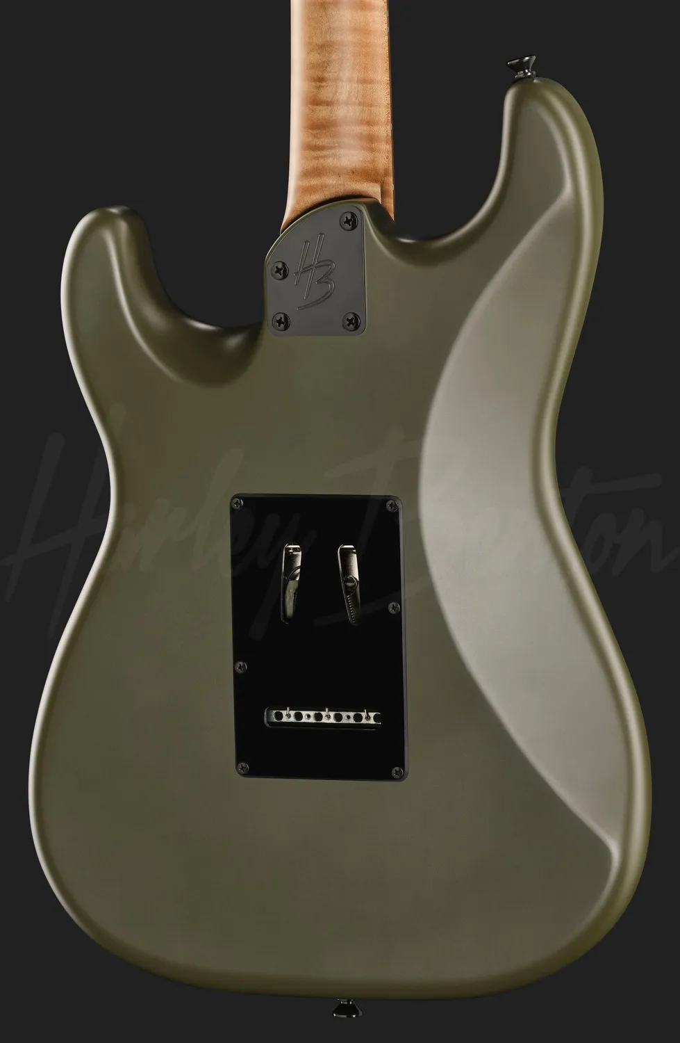 Harley Benton Deluxe ST-Modern Plus HSS MOD E-Gitarre Oliv