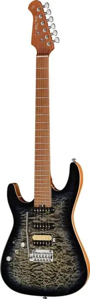 Harley Benton Fusion-IV HSS LH E-Gitarre Linkshänder blau