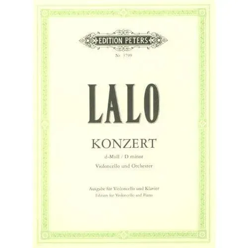 Lalo Cellokonzert d-moll Noten Cello Klavier Peters Klengel
