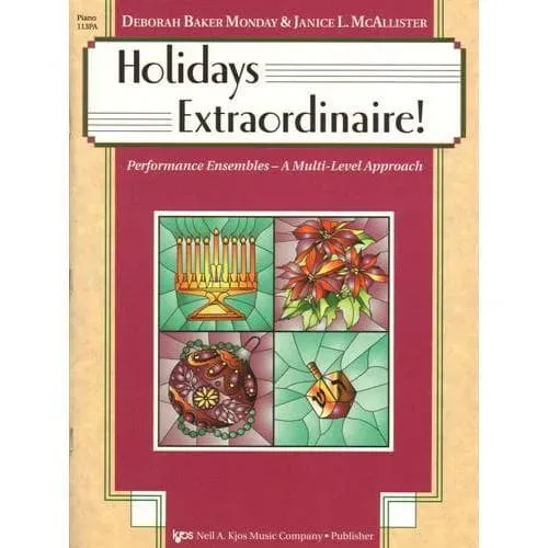 Kjos Holidays Extraordinaire Klavierbegleitung Noten Weihnachten