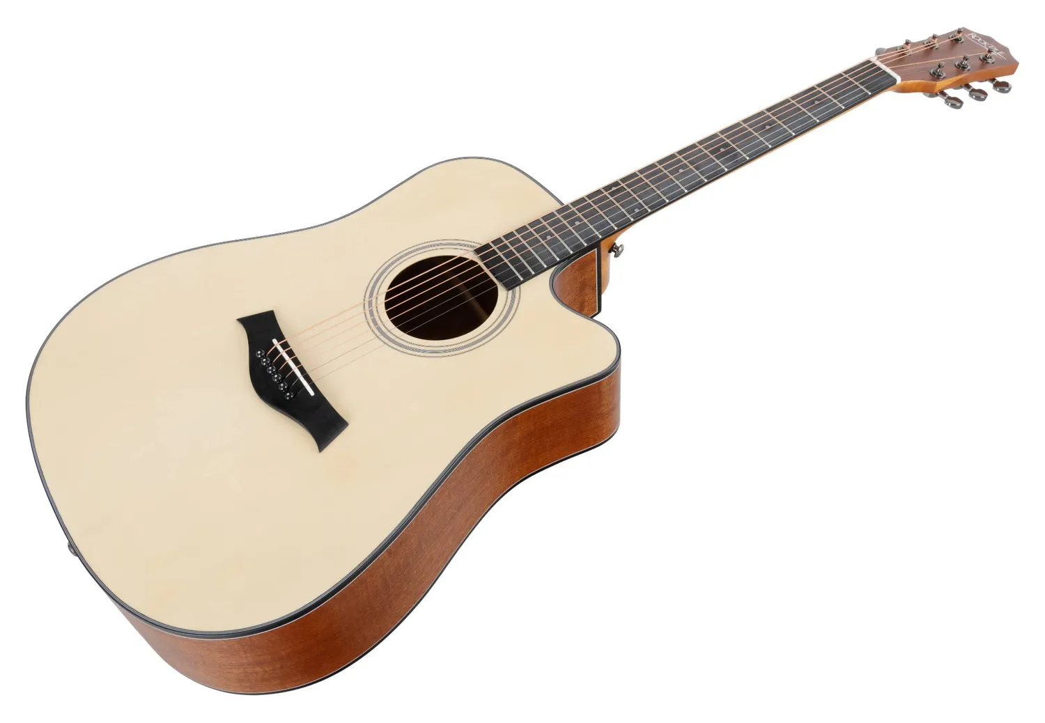 Rocktile WSD-101C NT Westerngitarre natur Dreadnought Sapele