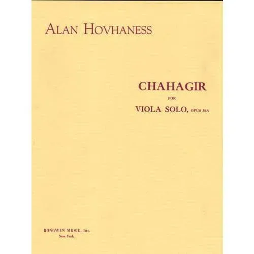 Rongwen Hovhaness Chahgir Op. 56A Bratschennoten Viola Solo
