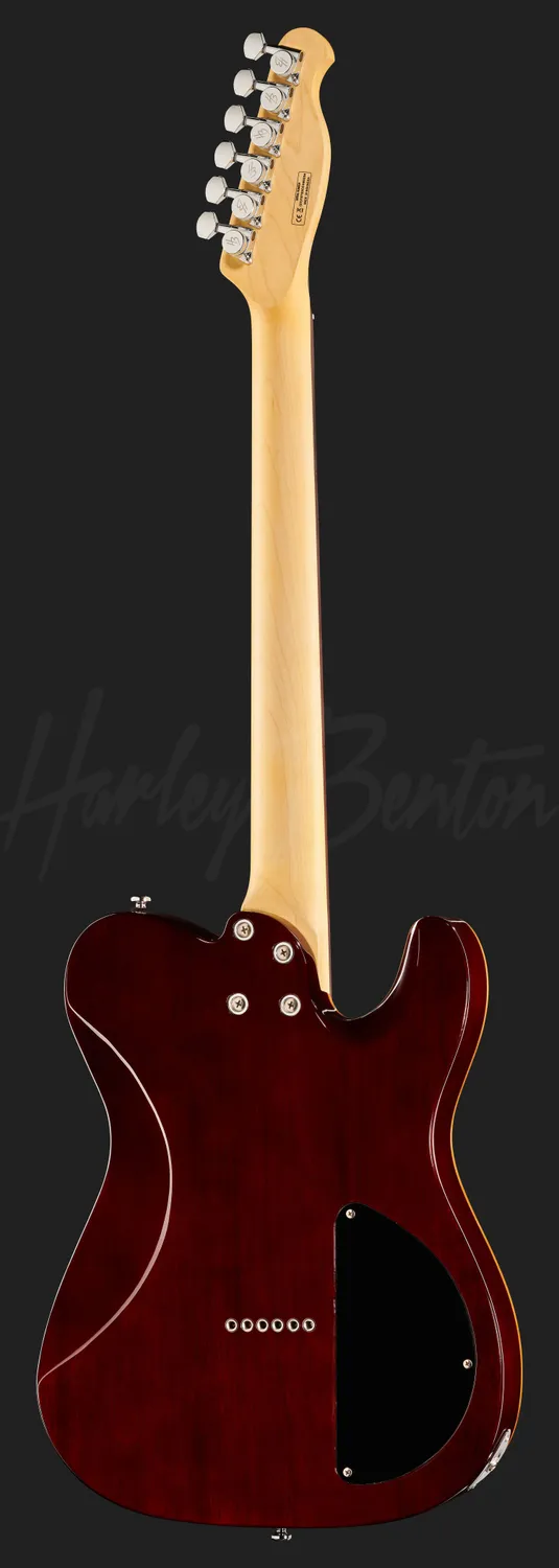 Harley Benton Fusion-T HH HT LH EB E-Gitarre Linkshänder Schwarz