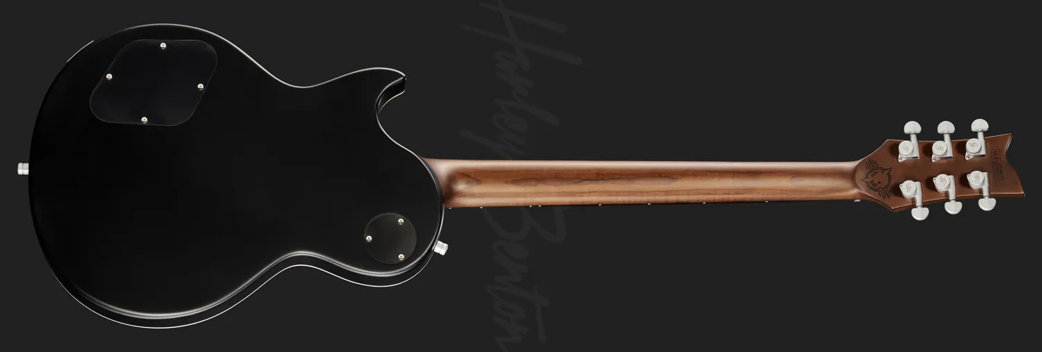 Harley Benton Agufish Standard STD BT Bariton-Gitarre Black Satin