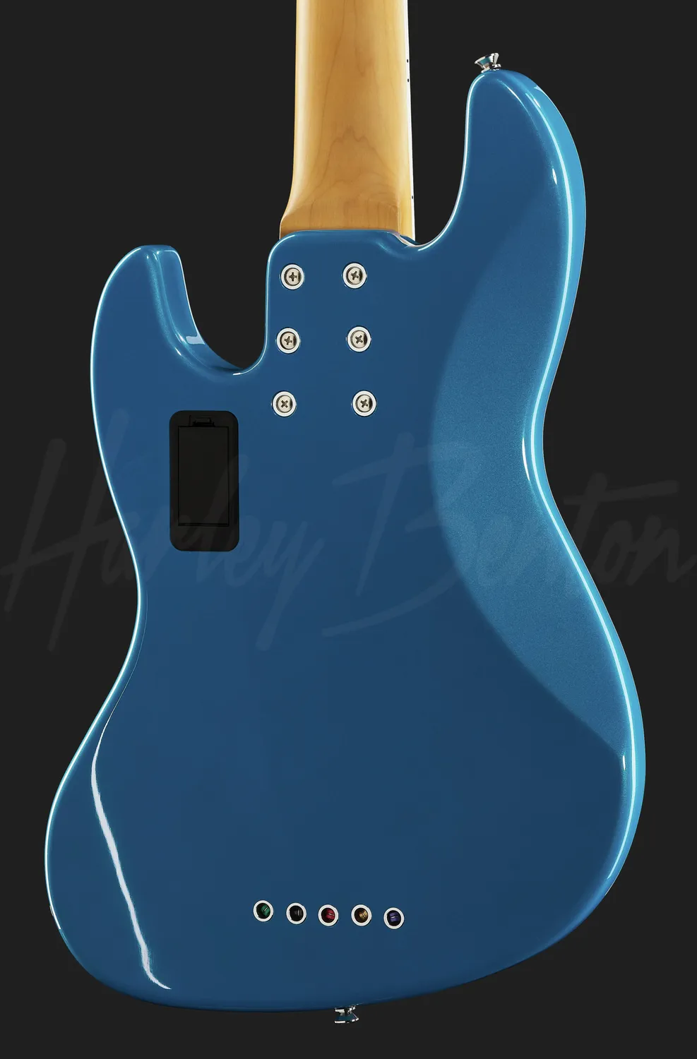 Harley Benton Enhanced MJ-5EB E-Bass Lake Blue 5-saitig