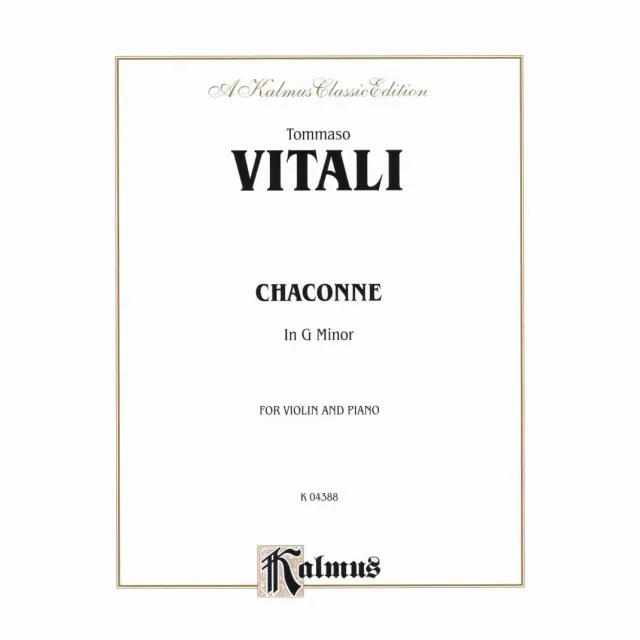 Vitali Chaconne g-Moll Geigenoten Klavier David Kalmus